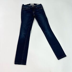 Frame Skinny Jeans Women's 26 Dark Blue Le Skinny Mid Rise Ankle Stretch Denim